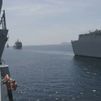 Felipe VI preside una revista naval en aguas de la Ría de Vigo