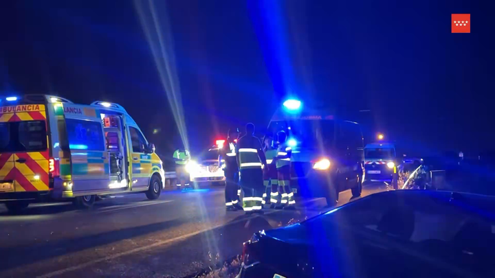 Siete heridos tras una colisión entre dos turismos y un VTC en Humanes