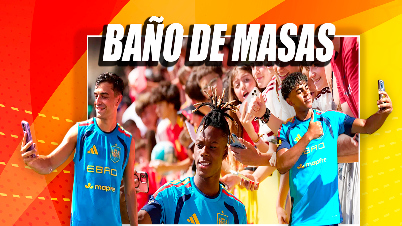 España se da un baño de masas en su primer entrenamiento de cara al Mundial