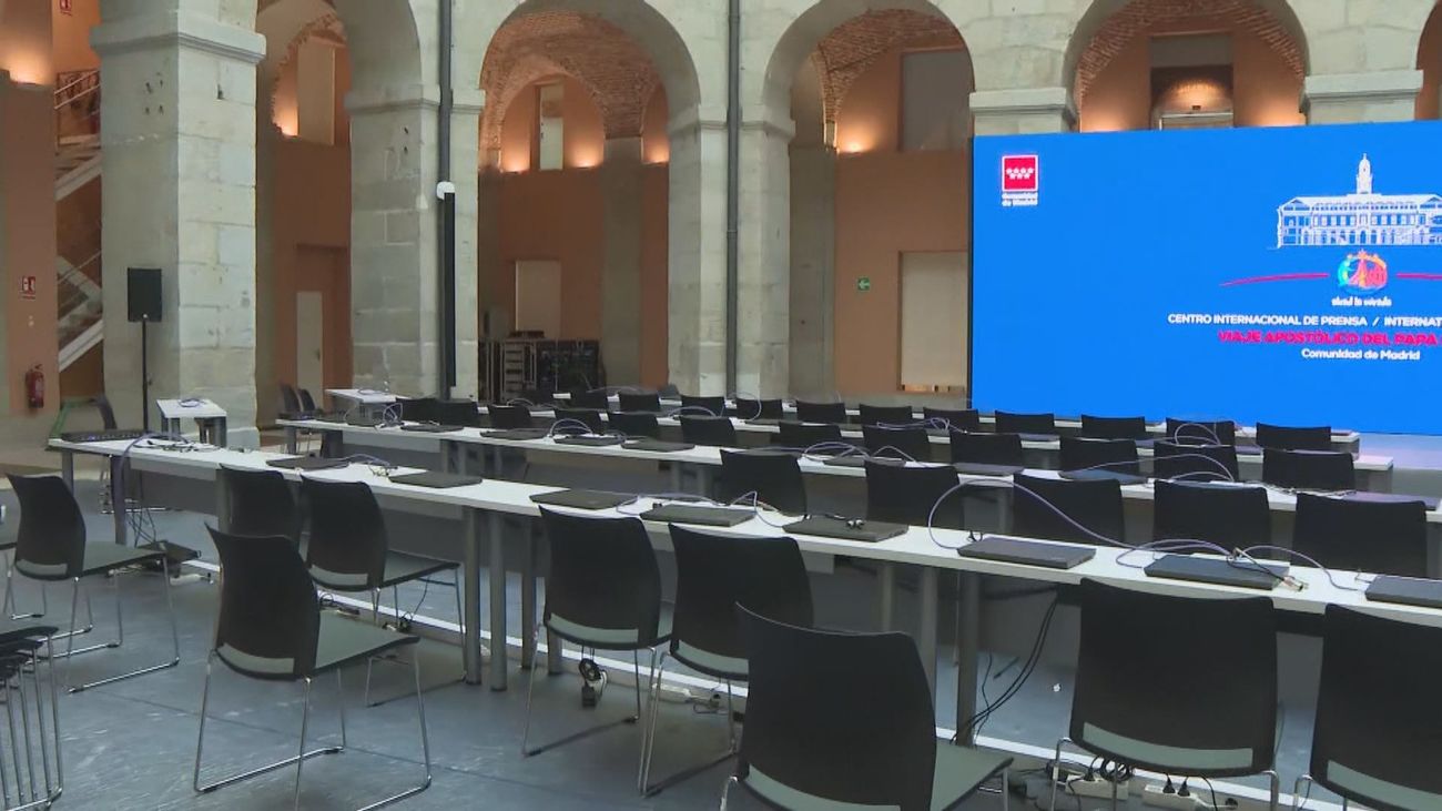 700 puestos, 3.600 m² y cobertura las 24 horas: así es el Centro Internacional de Prensa de la visita de León XIV a Madrid