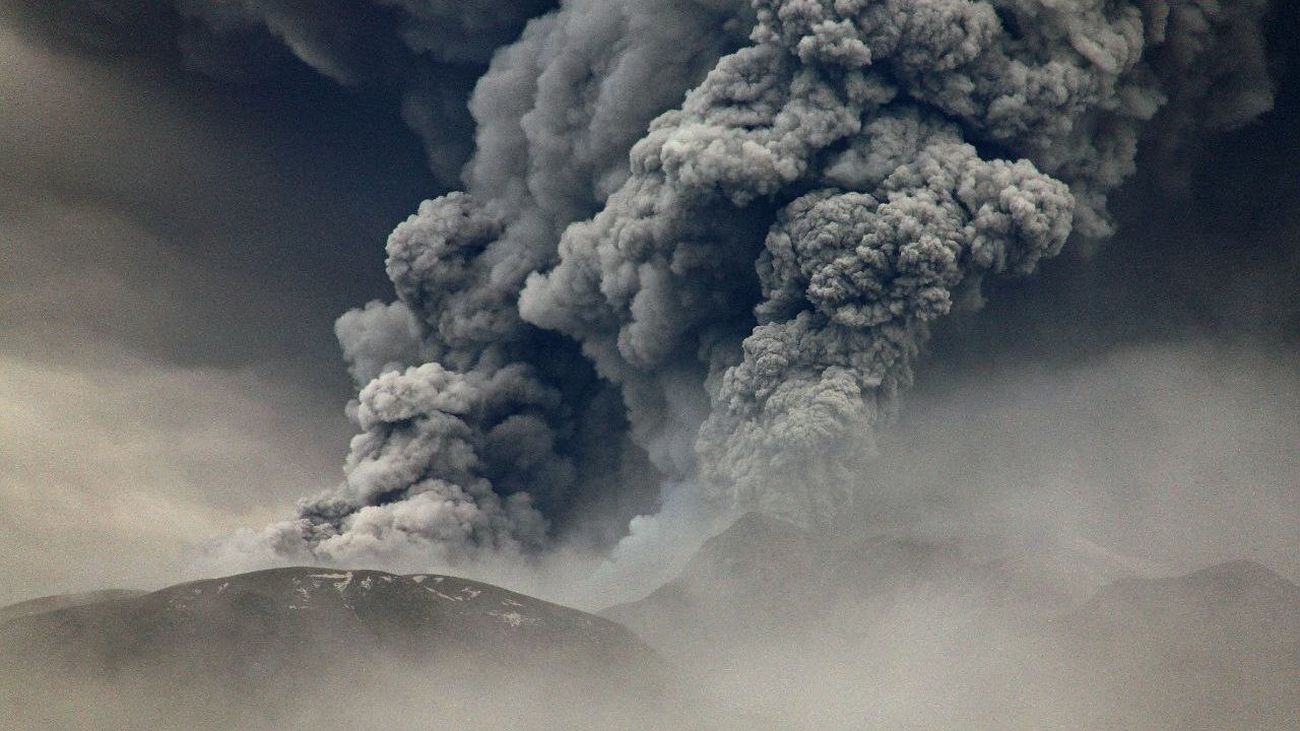 Erupción en agosto de 2024 del volcán Shiveluch