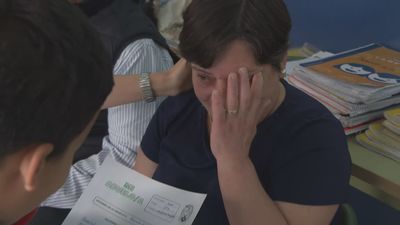 "Os quiero mucho, gracias por hacerme feliz", el emotivo homenaje de los niños del Colegio S. José  de Begoña a sus abuelos