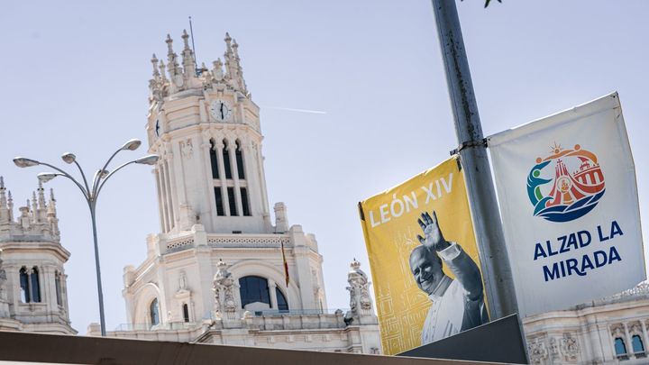 Todo listo en Madrid para la histórica visita del papa León XIV