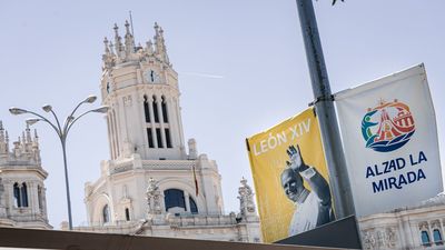 Todo listo en Madrid para la histórica visita del  Papa León XIV