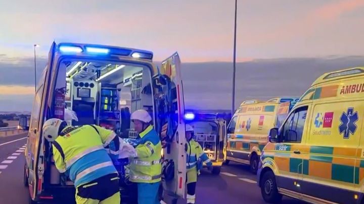 Accidente en la  M-410, en Humanes