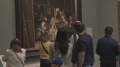 La cultura madrileña, en blanco y amarillo, durante la visita de León XIV