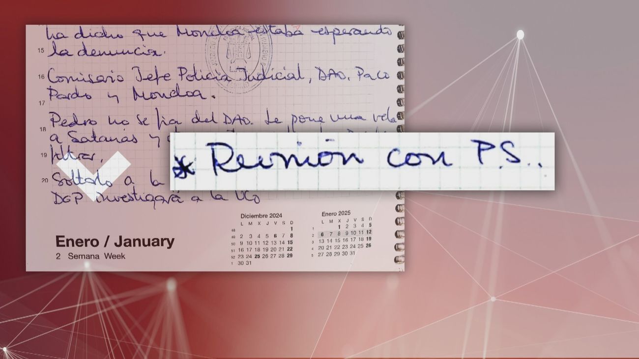 Moncloa niega que "P.S." en la agenda de Leire Díez se refiera a Pedro Sánchez