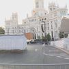 La Glorieta de Cibeles, cerrada al tráfico por la visita del Papa