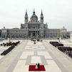 Espectacular ceremonia en el Palacio Real para recibir con honores a León XIV