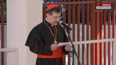 "Hoy usted entra en la Iglesia de Madrid por una puerta singular", José Cobo da la bienvenida a León XIV