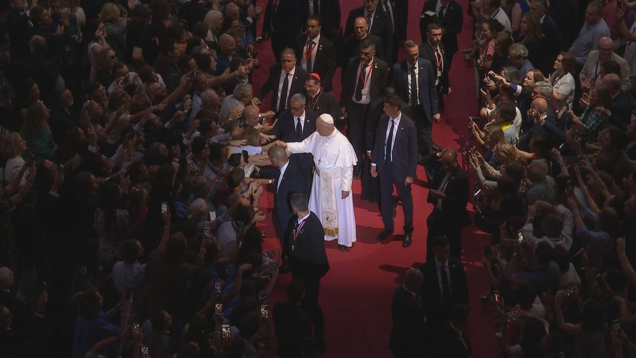 DIRECTO  Encuentro del Papa en el Movistar Arena con el mundo de la cultura, el deporte, el arte y la economía