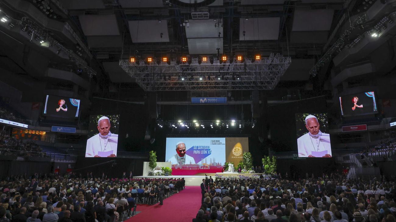 DIRECTO  León XIV en el Movistar Arena: "La Iglesia, con sus aciertos y errores, quiere dialogar con el mundo actual"