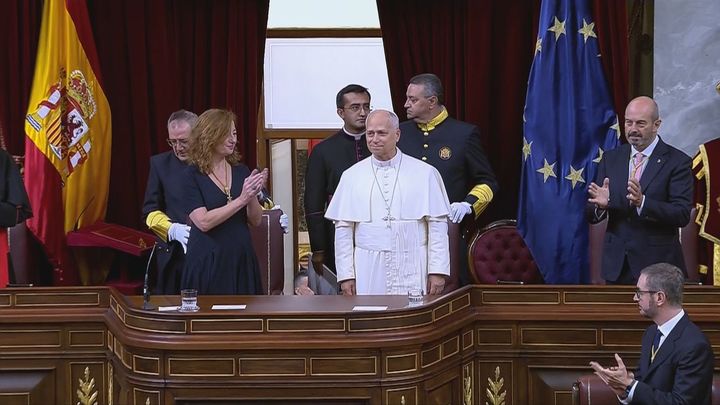 El papa León XIV en el Congreso