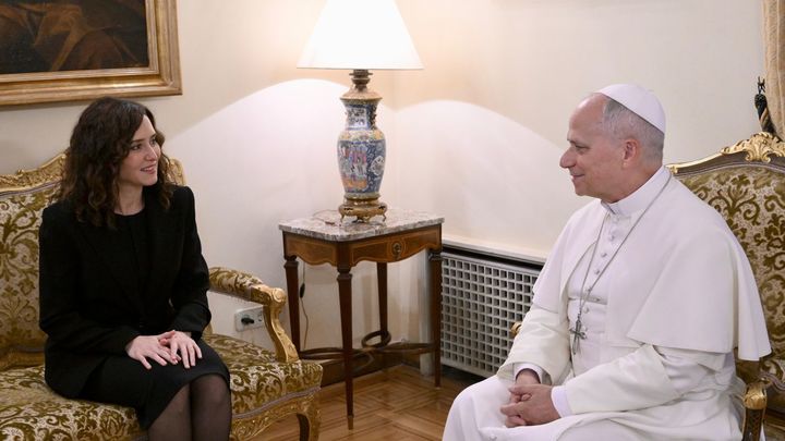 Encuentro privado de Isabel Díaz Ayuso con el papa León XIV / COMUNIDAD DE MADRID