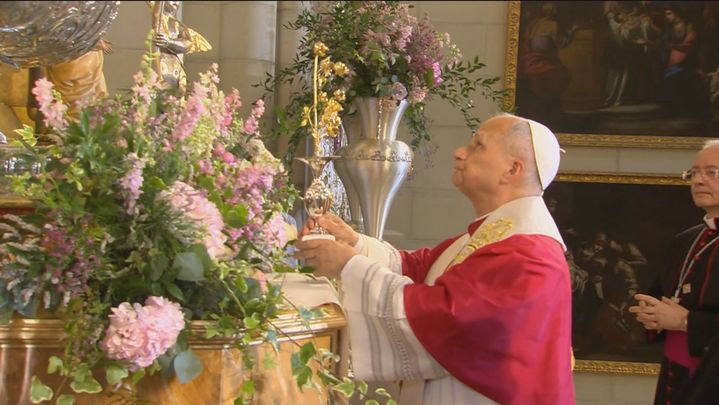 El Papa concede la Rosa de Oro a la Virgen de la Almudena / TELEMADRID