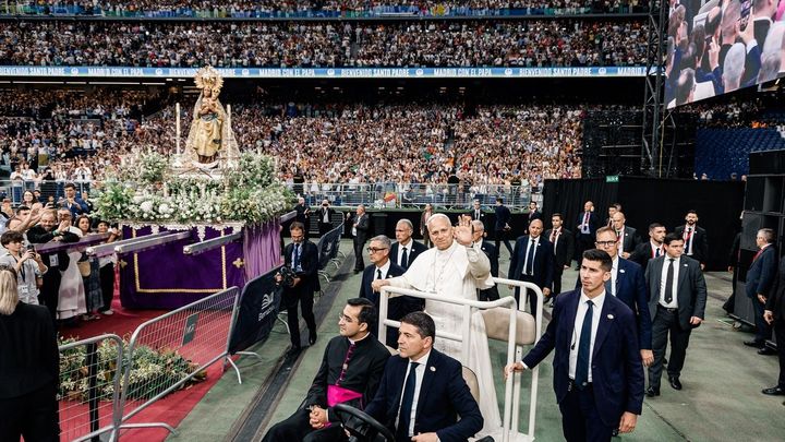 León XIV, en el Bernabéu