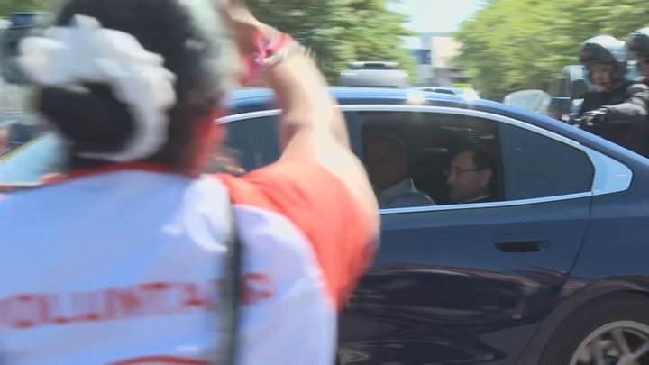 El Papa dejando IFEMA