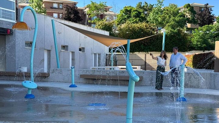 Nueva zona de juegos de agua en el polideportivo El Zaburdón de San Lorenzo de El Escorial