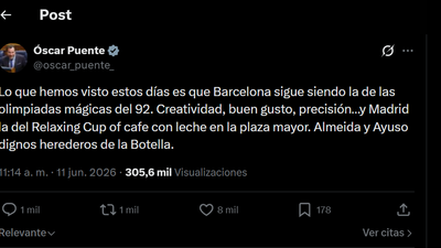 Puente la lía de nuevo en X al denostar la organización de los actos del Papa en Madrid
