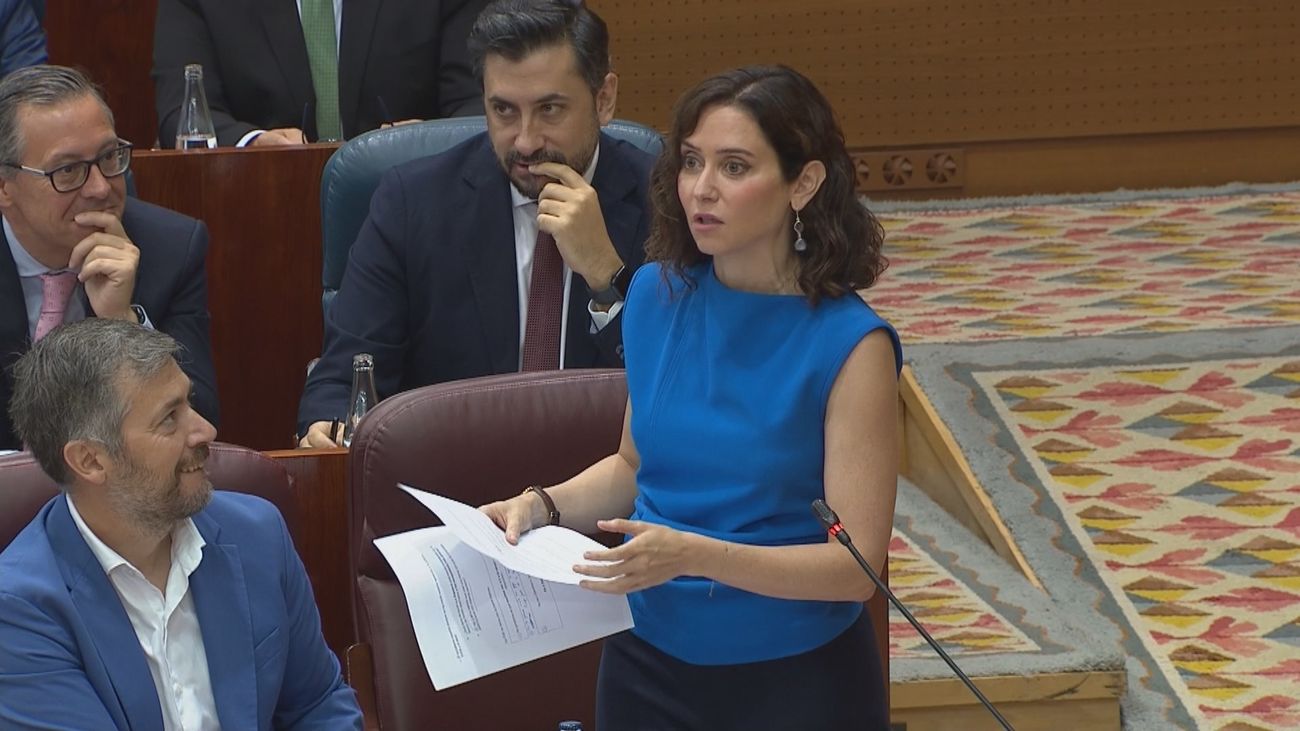 Ayuso sobre las investigaciones al PSOE: "Esto se trata de; o Sánchez, o democracia"