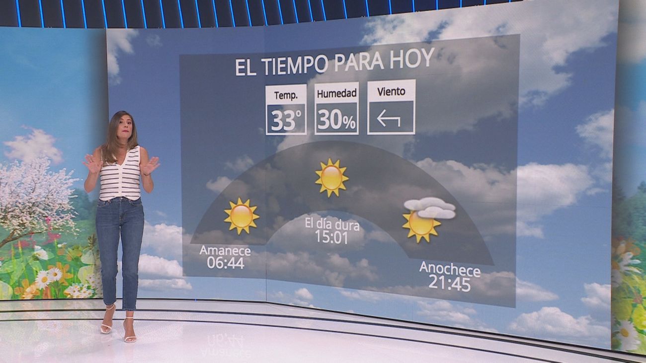 Viernes con temperaturas máximas que llegarán en Madrid a los 35 grados