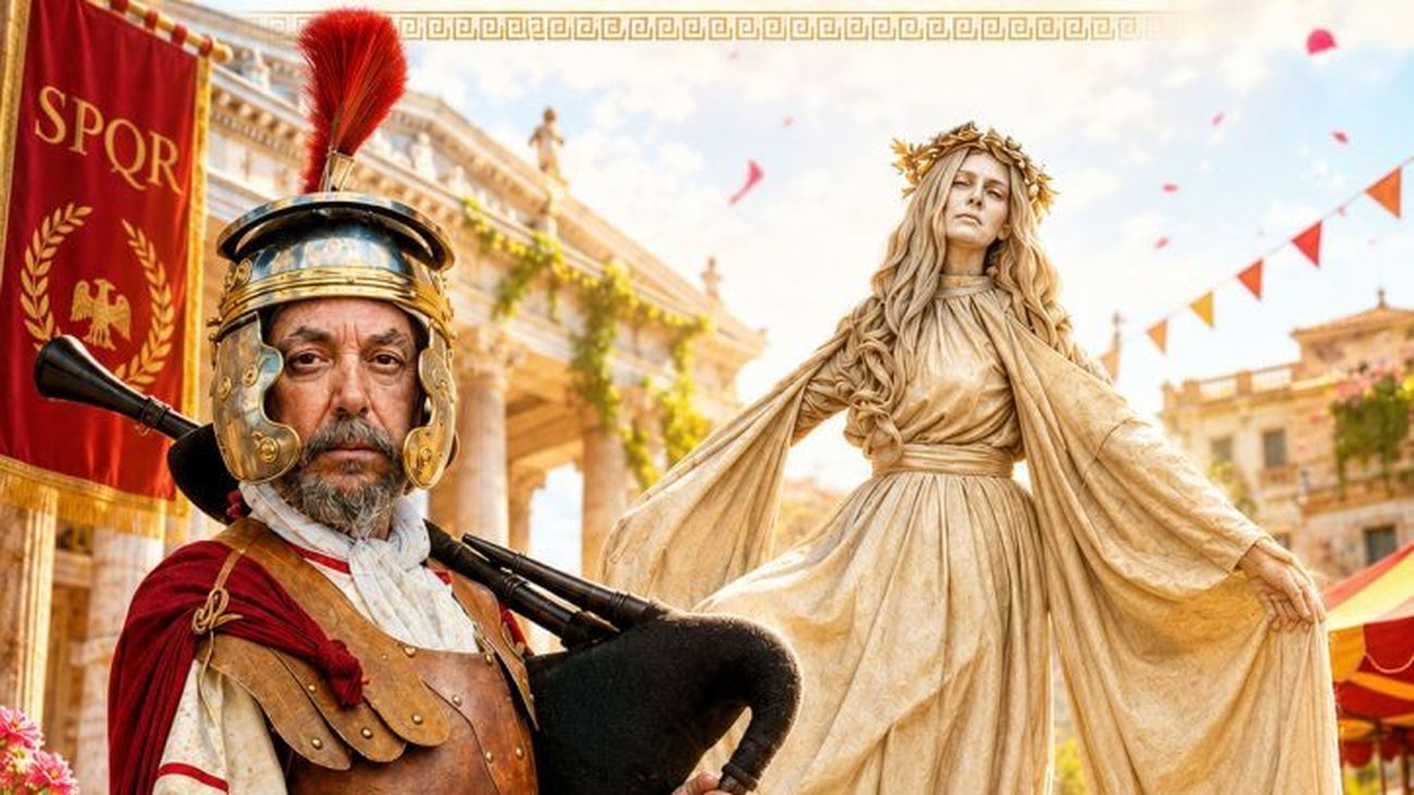 Cartel del Mercado Romano de Fuenlabrada