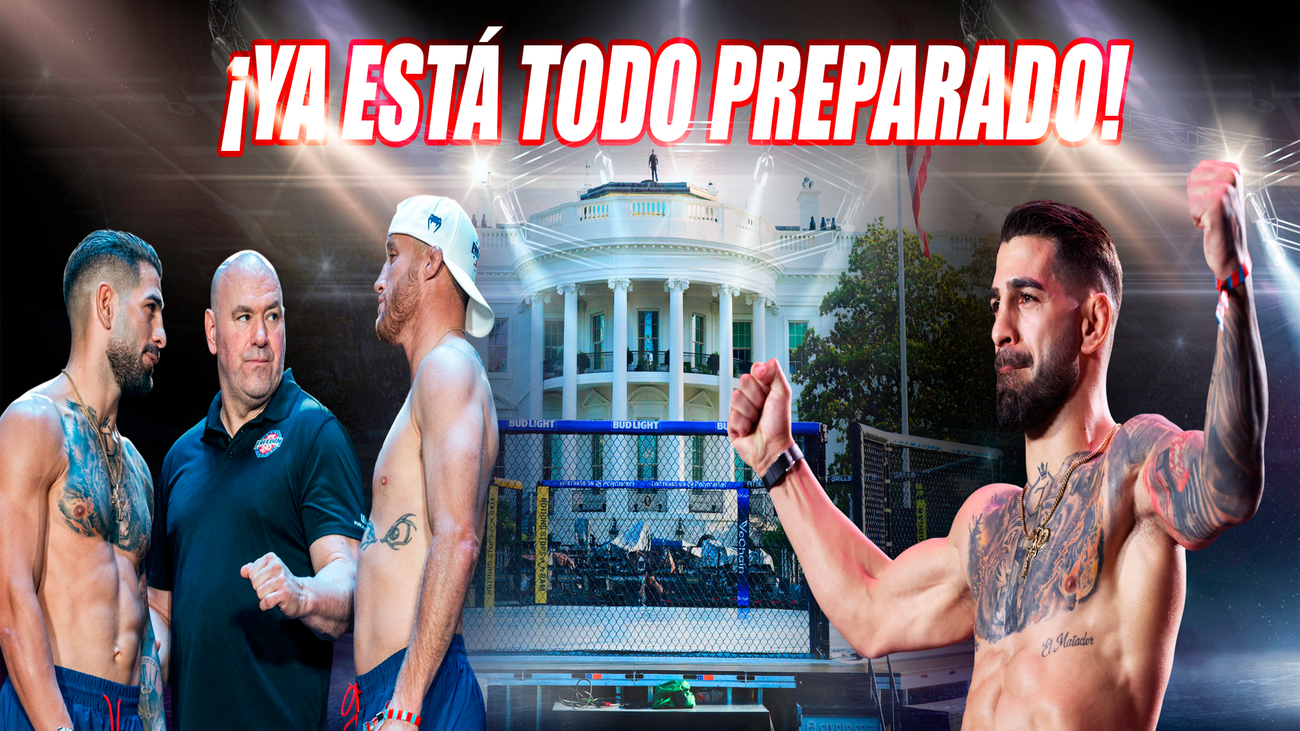 Todo listo para el Topuria-Gaethje en la Casa Blanca