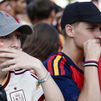 La afición española, decepcionada con el debut de España en el Mundial