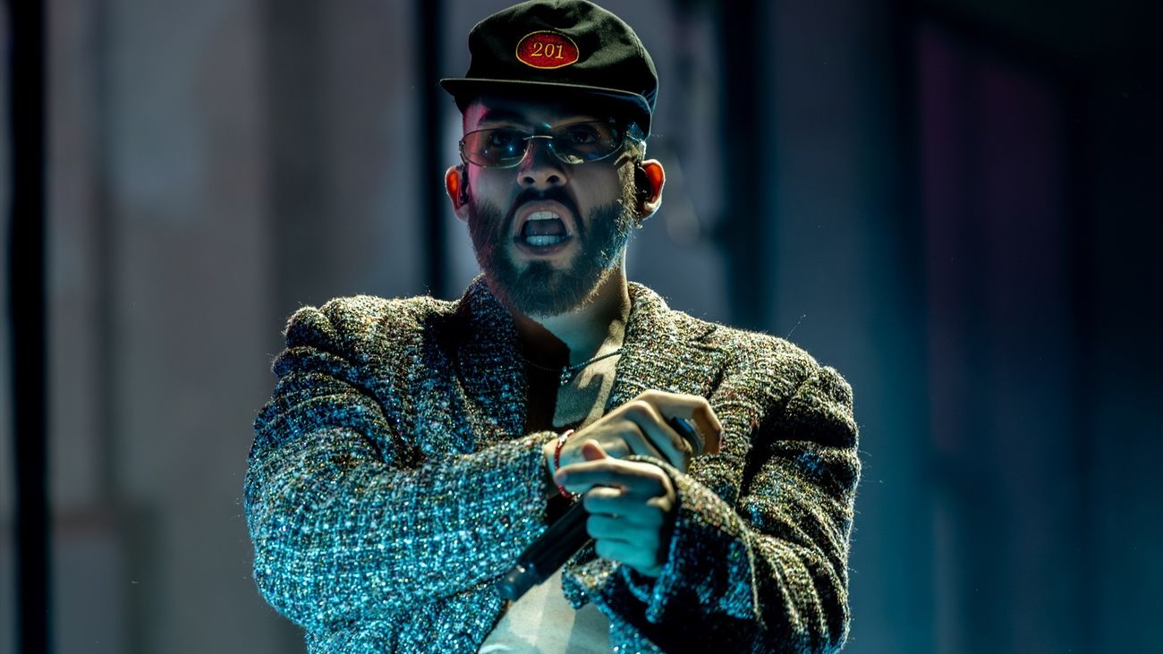 El cantante Manuel Turizo durante un concierto en Madrid