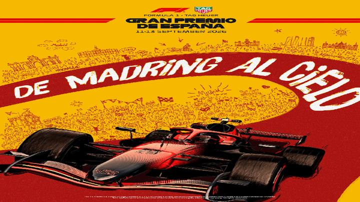La curva 'Monumental' ilustra el cartel oficial del GP de Fórmula 1 en Madrid