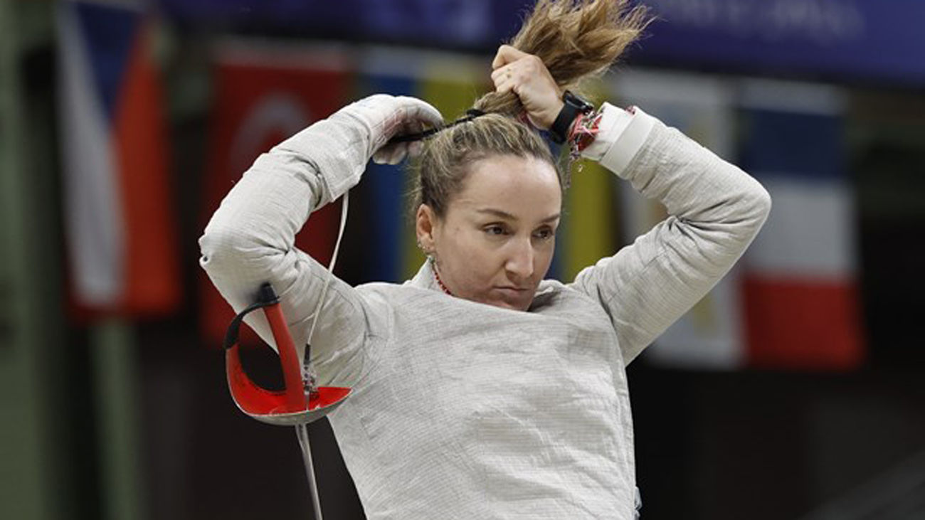 La madrileña Lucía Martín-Portugués, histórica campeona de Europa de sable