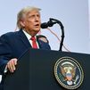 Donald Trump interviene en la cumbre del G7 en Evian