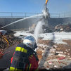 Arde una planta de reciclaje en Arganda del Rey