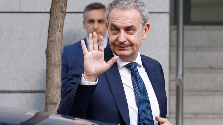 Zapatero sale de la Audiencia Nacional