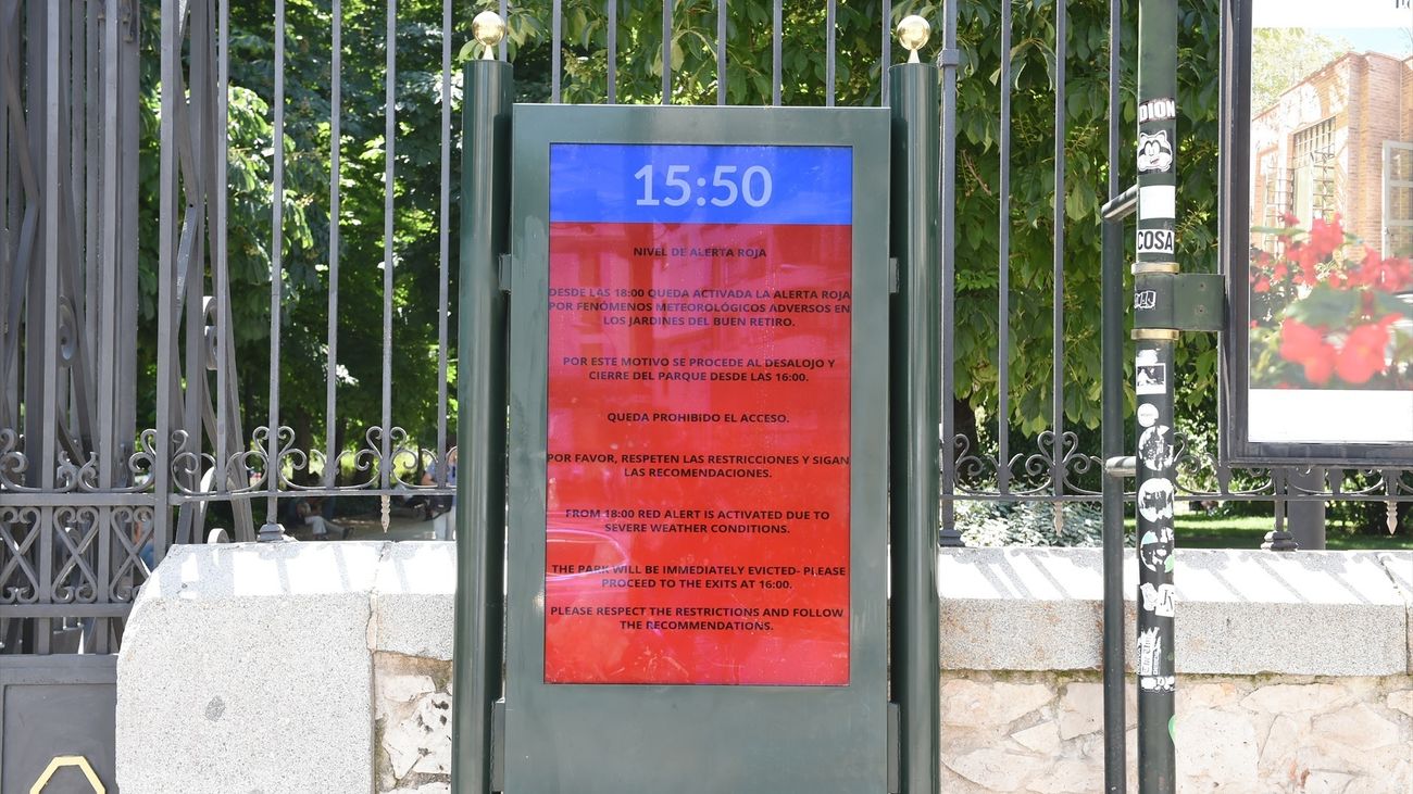 Cibeles aprueba el protocolo de cierre de El Retiro