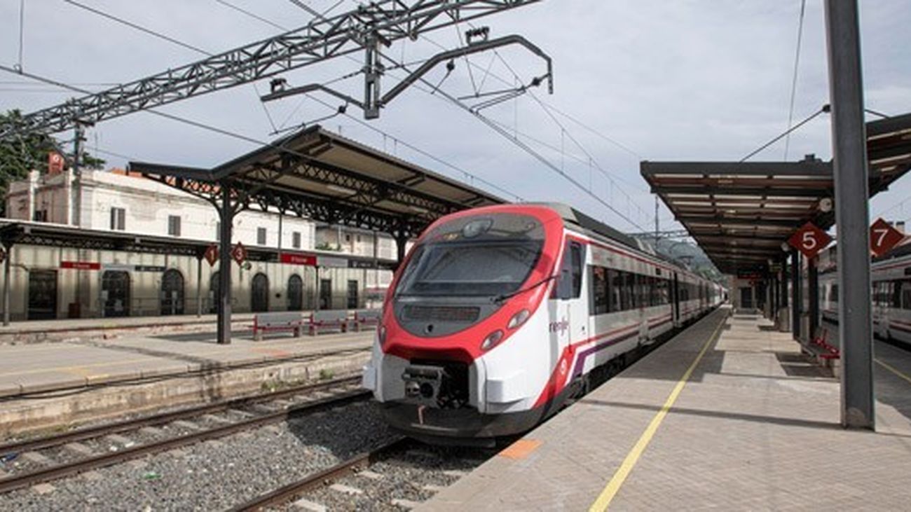 Cercanías en la estación de El Escorial
