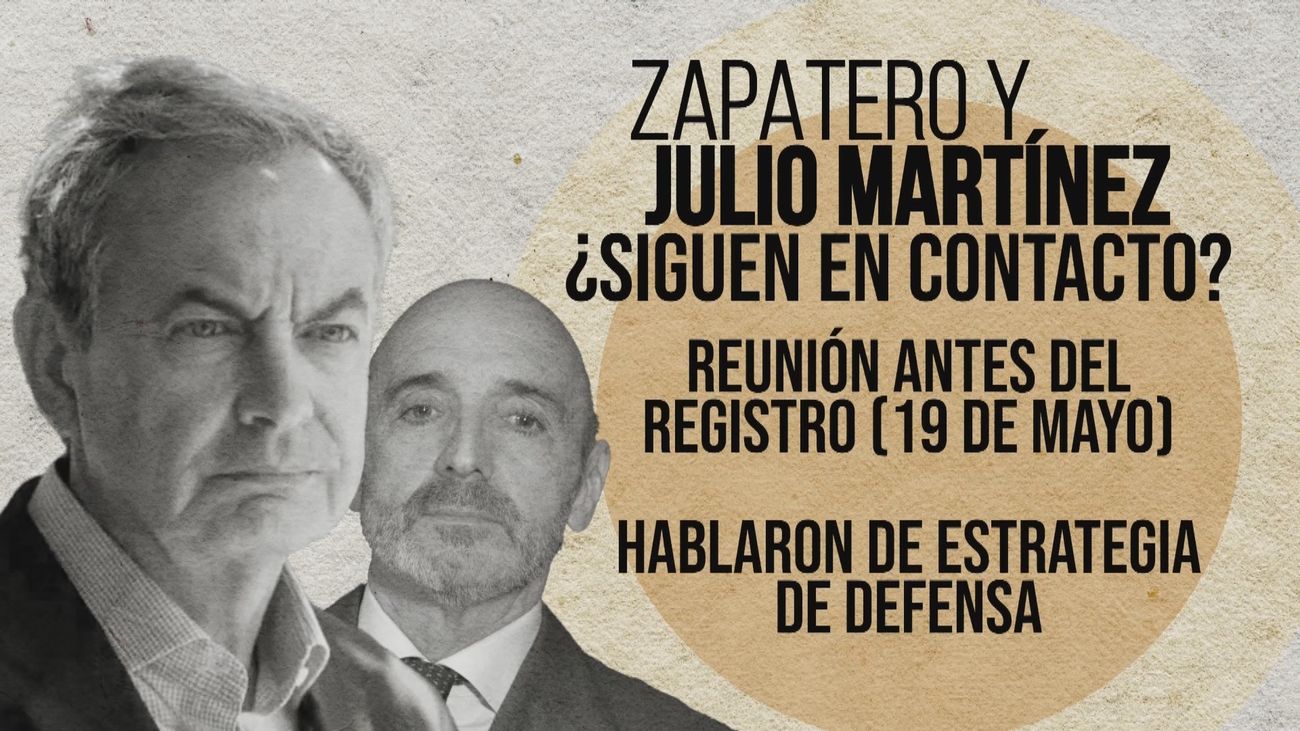 Zapatero y Julio Martínez se reunieron en Madrid días antes del registro en su despacho de Ferraz