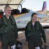 El rey Felipe VI y la princesa Leonor vuelan juntos en la Academia General del Aire en San Javier