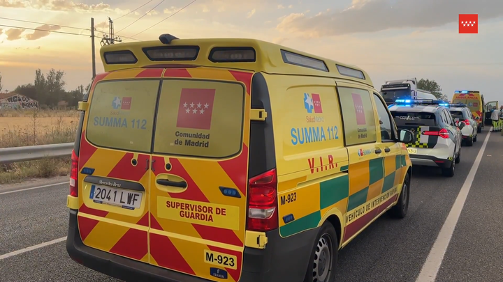 Una fallecida y un herido muy grave en un accidente de tráfico en Fuente el Saz de Jarama