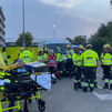 Una mujer y un bombero intoxicados en el incendio de un edificio okupado en San Blas