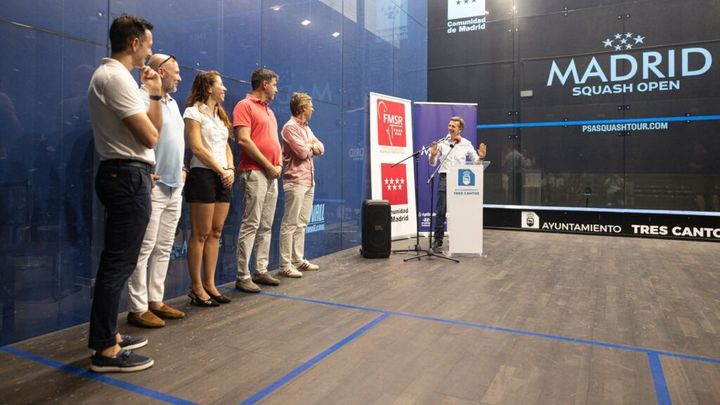 Presentación del torneo internacional Madrid Squash Open 2026 / AYUNTAMIENTO DE TRES CANTOS