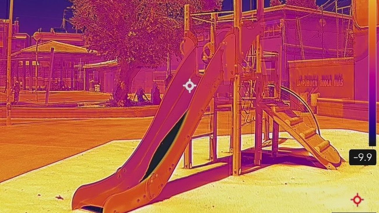 Así muestran las cámaras térmicas el calor invisible, con superficies que superan los 70ºC