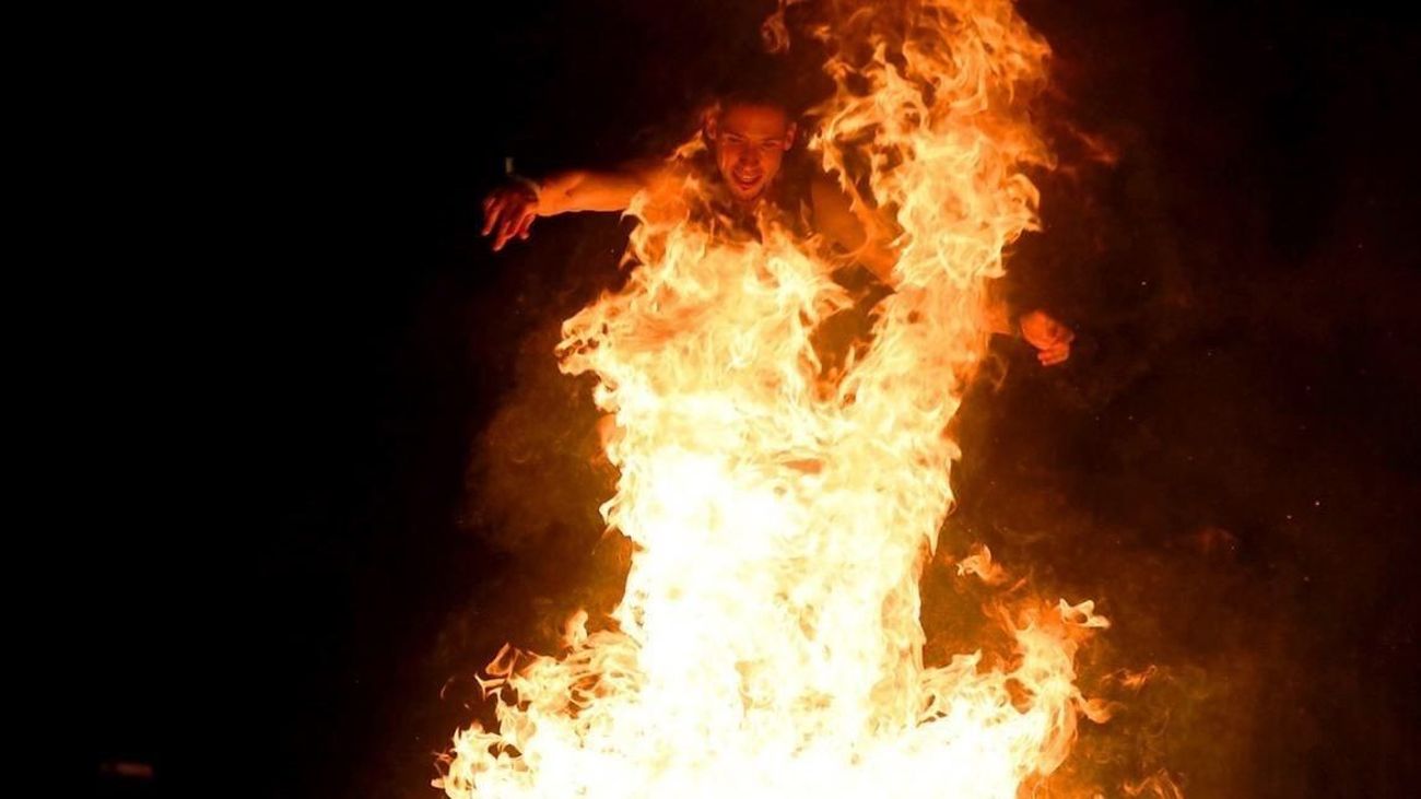 Noche de San Juan en Madrid con sus hogueras y el riesgo alto de incendio