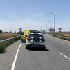 Un motorista de 35 años herido muy grave tras salirse de la vía en la M-50 en Getafe