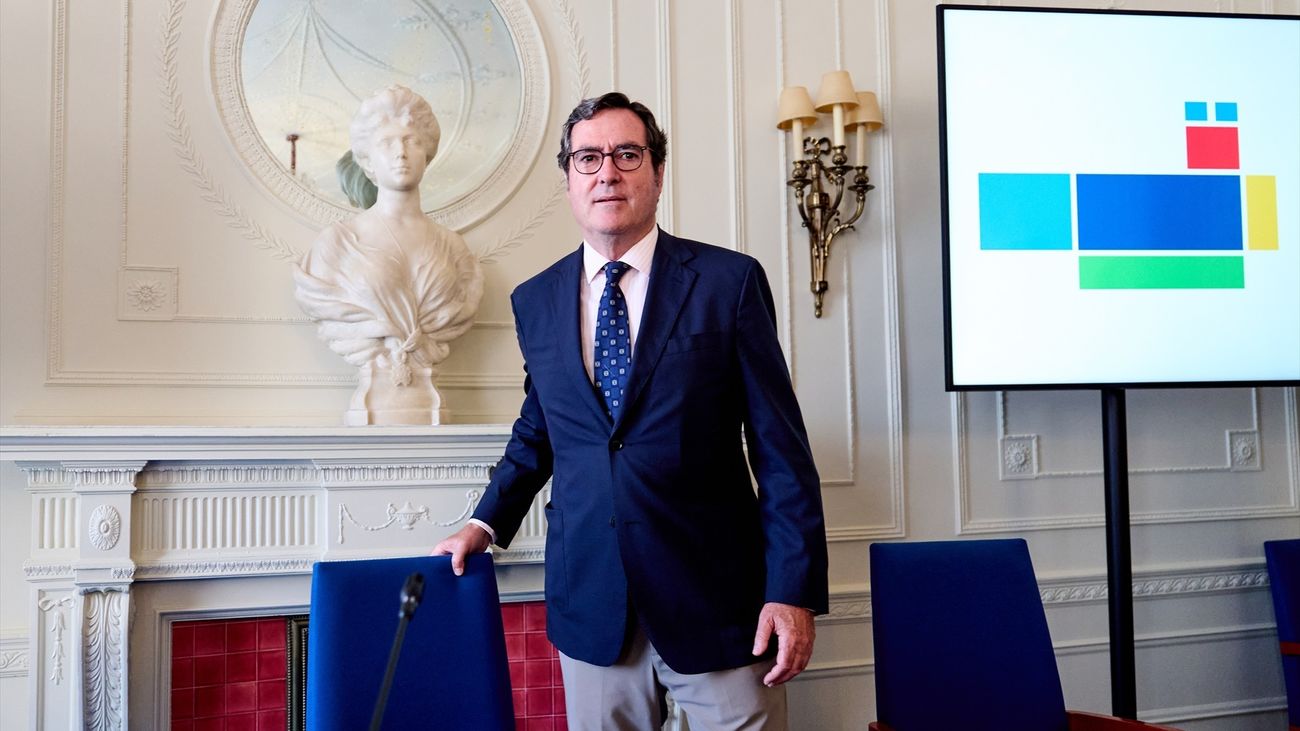 El presidente de la CEOE, Antonio Garamendi