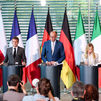 Tusk, Macron, Merz, Meloni y Starmer