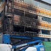 Dos intoxicados en un incendio en la futura escuela municipal de música de Rivas
