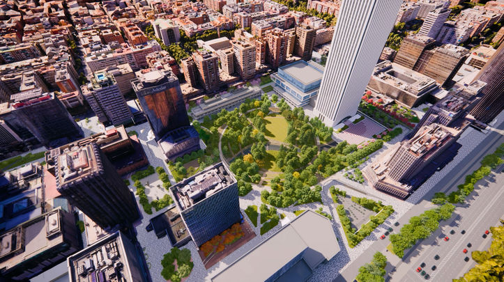 Ilustración del proyecto de reforma de AZCA / AYTO MADRID