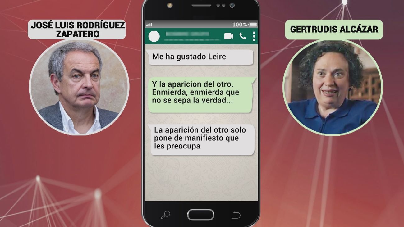 La Policía interviene chats de Zapatero y su secretaria y una agenda del expresidente