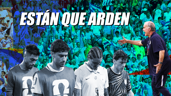 Uruguay es un polvorín, con críticas a Bielsa y a los jugadores